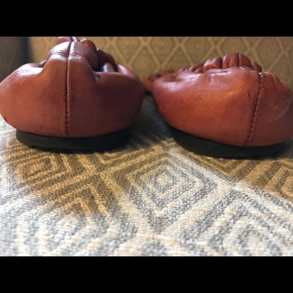 Tory Burch Cranberry Reva Flats 8 - Picture 4 of 5